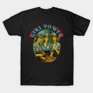Girl Power Van Gogh style T-Shirt
